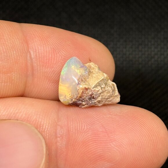 Polished Rolling Colored Lighthouse Ethiopian Jelly Opal Collectible Specimen - Picture 10 of 10